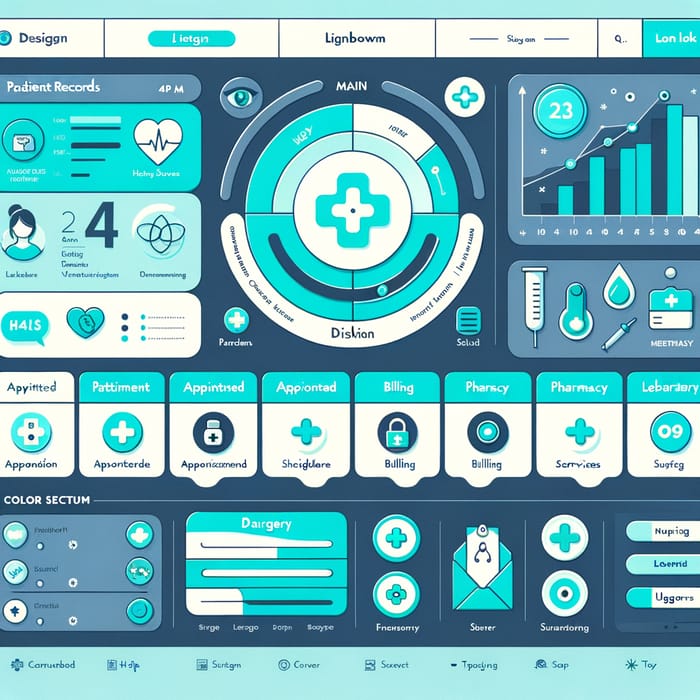 Hospital Management System Interface: Streamlined Design