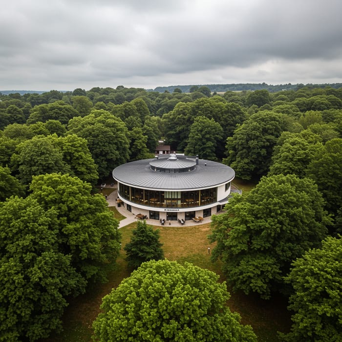 Pubertat: Unique Round Restaurant in Nature