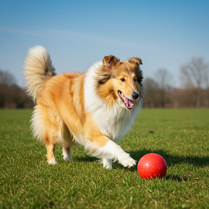 Playful Collie: Fun and Joyful Moments