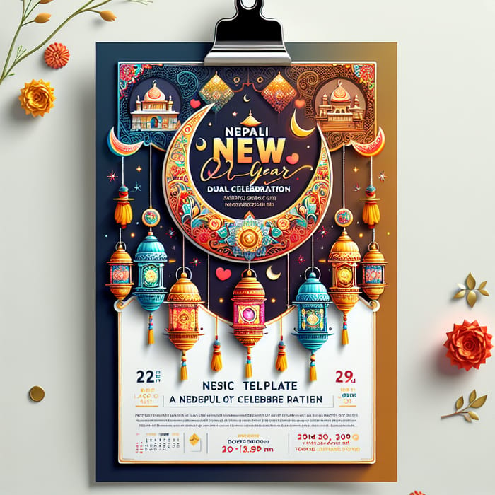 Nepali New Year & Eid Celebration Notice Template