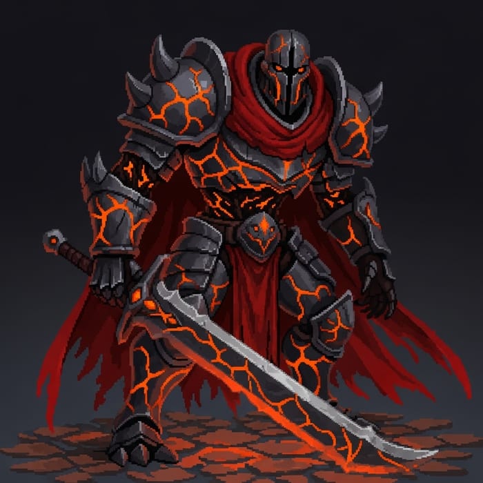 The Hollow: A Towering Revenant in Charcoal Armor The Hollow: A Towering Revenant in Charcoal Armor