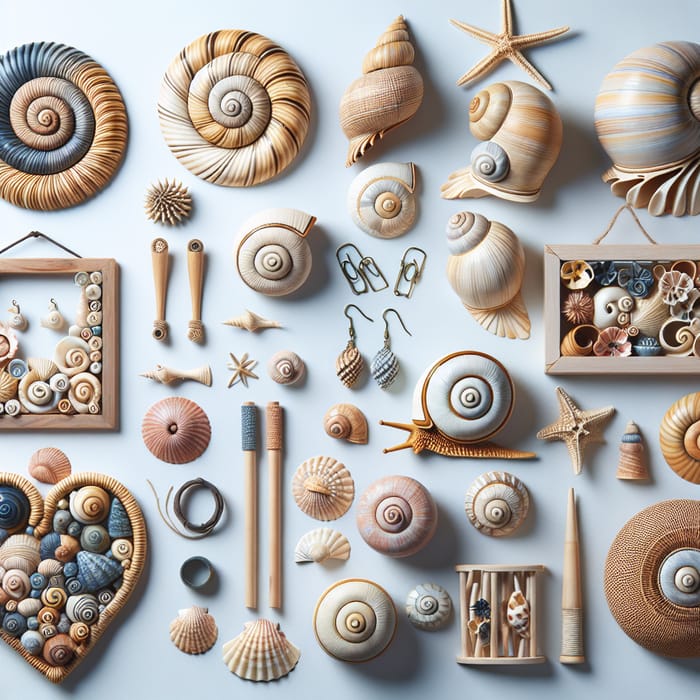 Eye-Catching Decorative Pieces from Periwinkle and Snail Shells