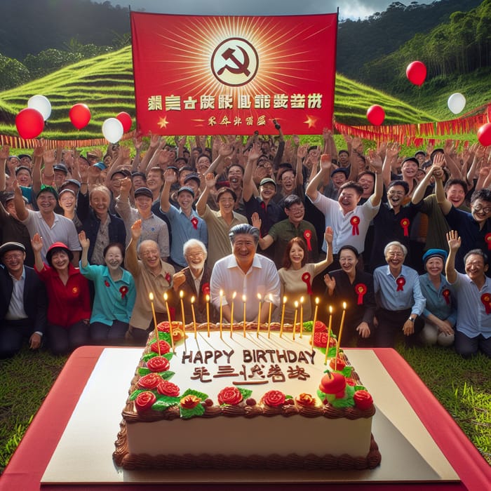 Happy Birthday from the Socialist Party Celebration