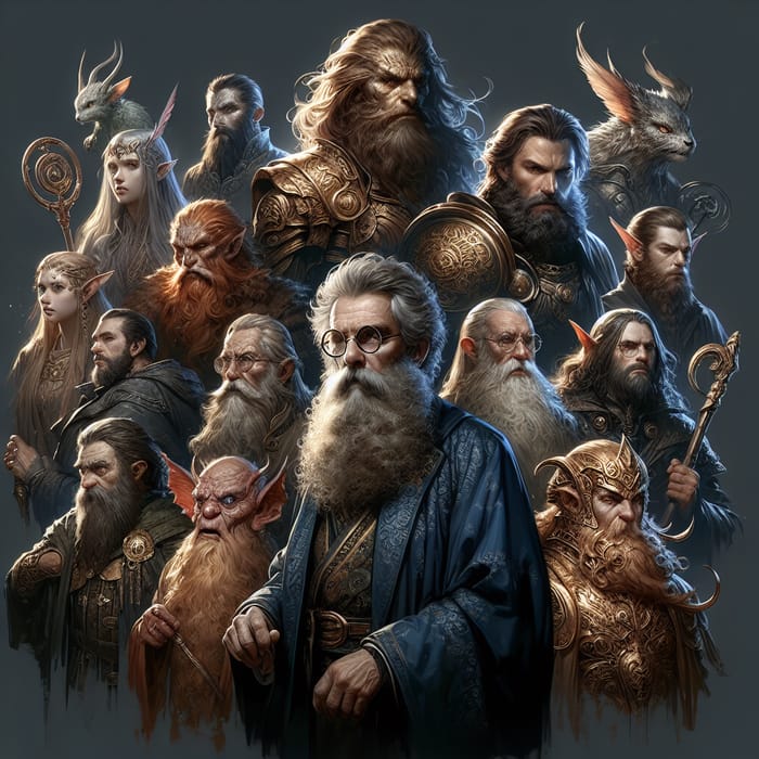 Majestic Lord of the Rings Art | High-Fantasy Characters