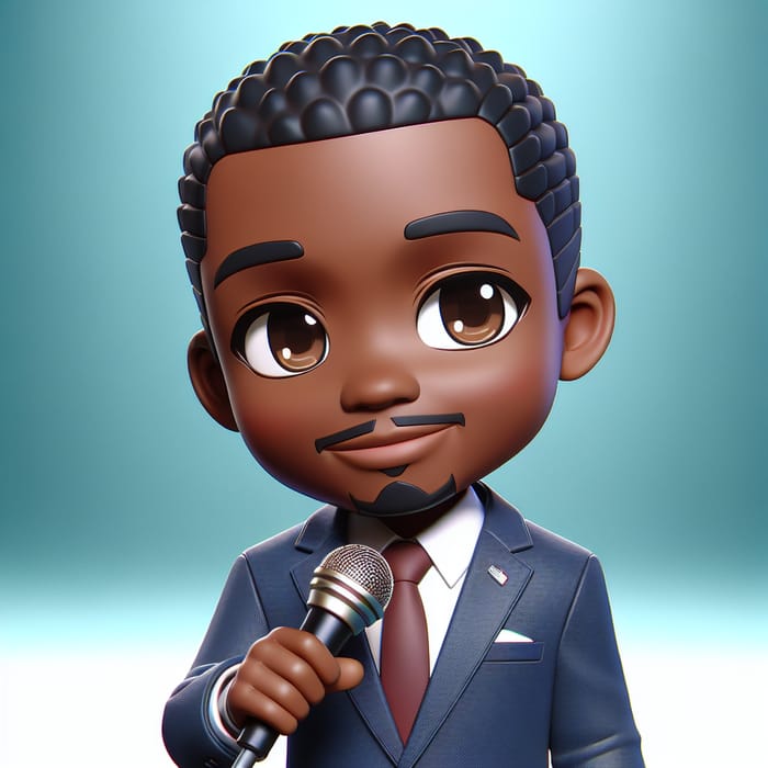 Chibi-Style Pixar Character Giving Motivating Speech