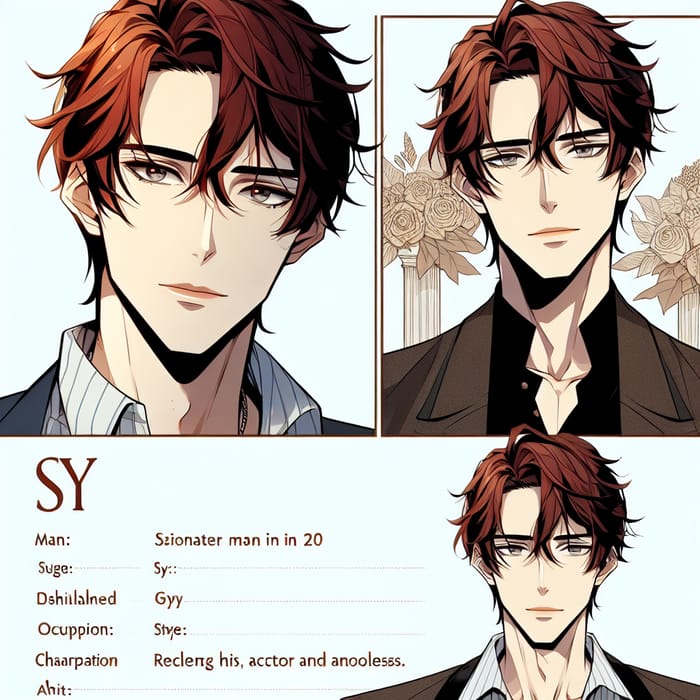 Sy: Enchanting Korean Manhwa Character for Actor & Spy