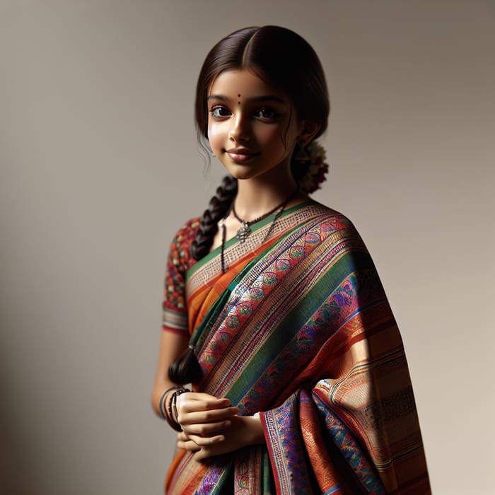 Malayali Girl in Traditional Saree: Elegant Cultural Attire