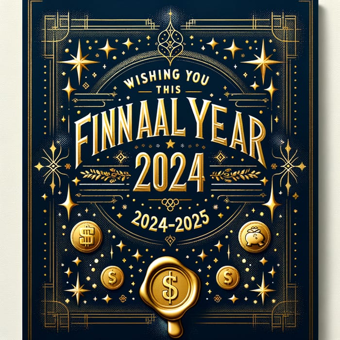 Wishing You This New Financial Year 2024-2025 | Celebratory Card Illustration