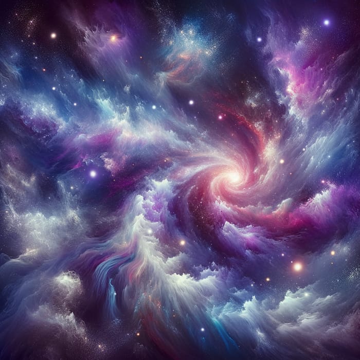 Stunning Galaxy-Themed Abstract Art Piece