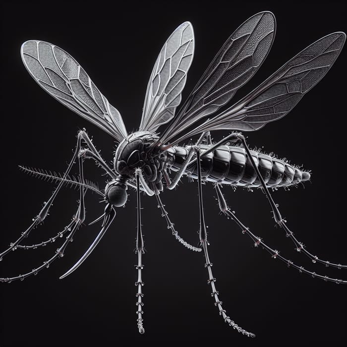 Stunning 3D Render of a Mosquito