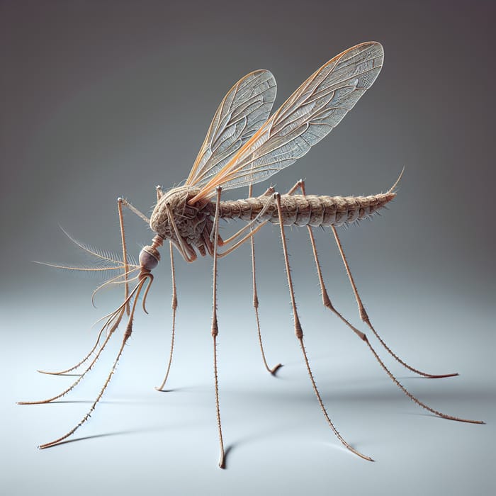 3D Mosquito Model: Intricate Details & Textures