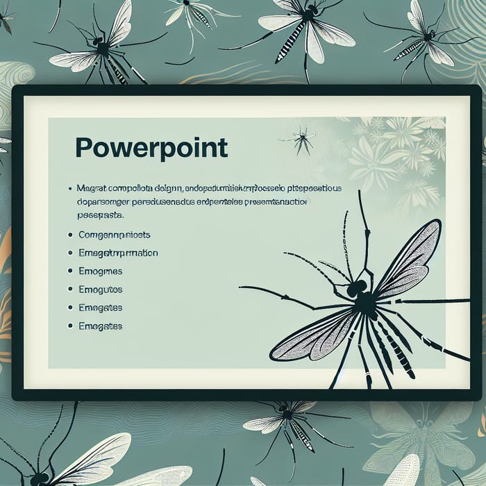 Professional Mosquito PowerPoint Background Design