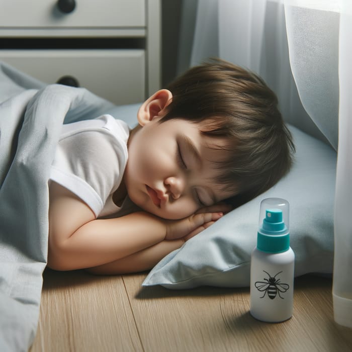 Peaceful Toddler Sleeping: Mosquito Repellent Ensures Undisturbed Rest Peaceful Toddler Sleeping: Mosquito Repellent Ensures Undisturbed Rest