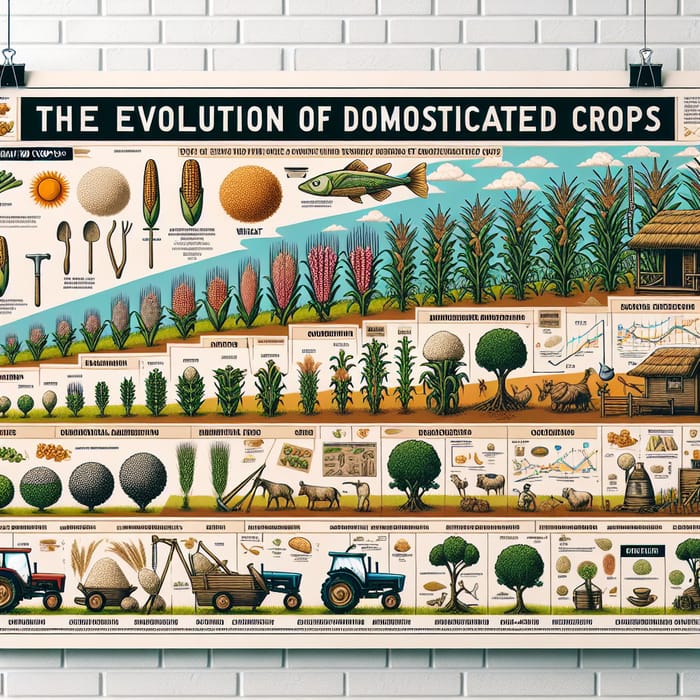 Evolution of Domesticated Crops: Educational Poster