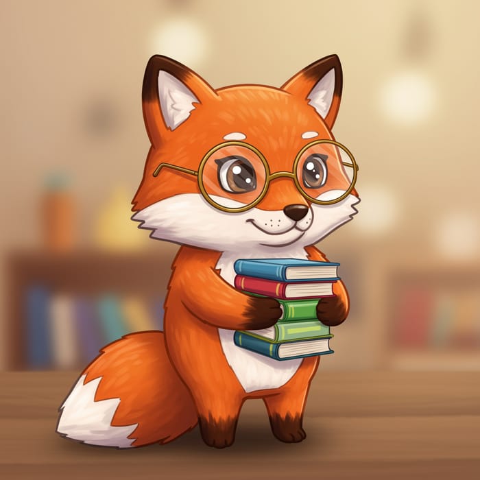 Reading-Themed Animal Mascot