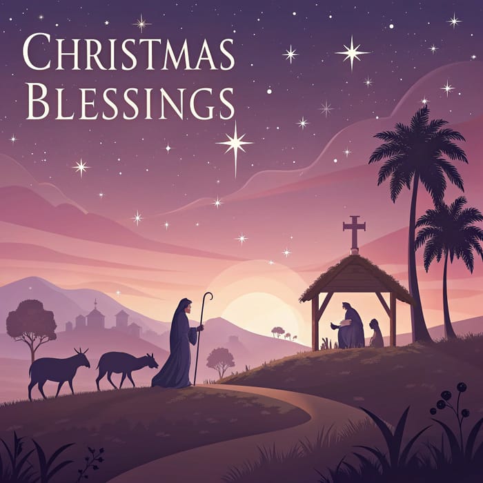 Christmas Blessings in Bethlehem - A Unique Scene