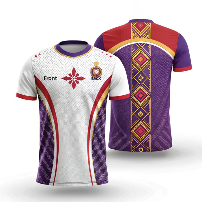 Stylish Soccer Jersey Designs in Purple, White & Red