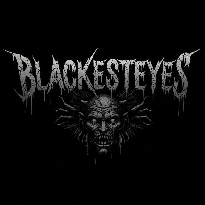 BLACKESTEYES Death Metal Band Logo Design BLACKESTEYES Death Metal Band Logo Design