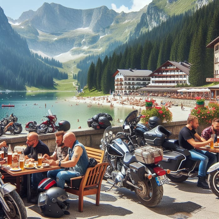 Outdoor Bar Dining in Europe - Scenic Mountain Roads Adventure