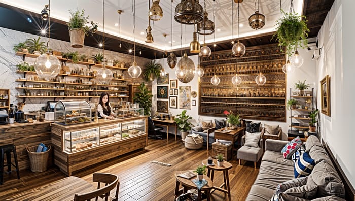 Boho Chic Coffee Shop: A Cozy Escape