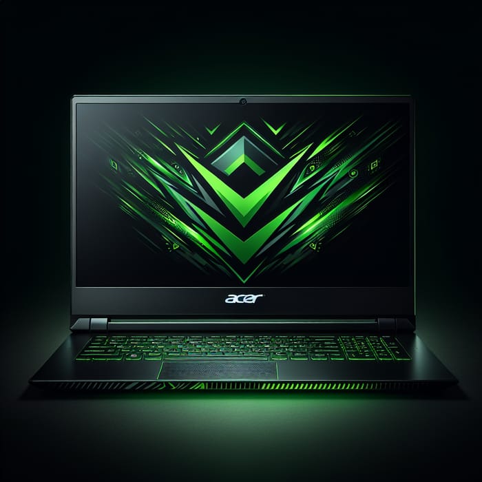 Green Acer Nitro Gaming Laptop Design