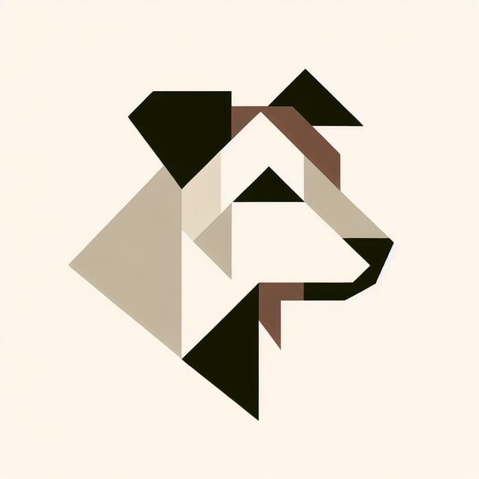 Minimalist Dog | Geometric Representation