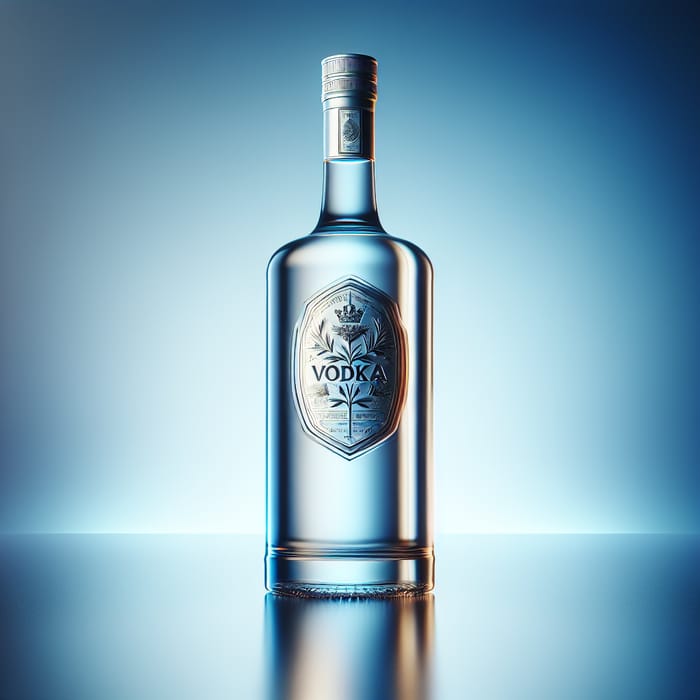 Elegant Vodka Bottle - Pure Distillation & Exquisite Design