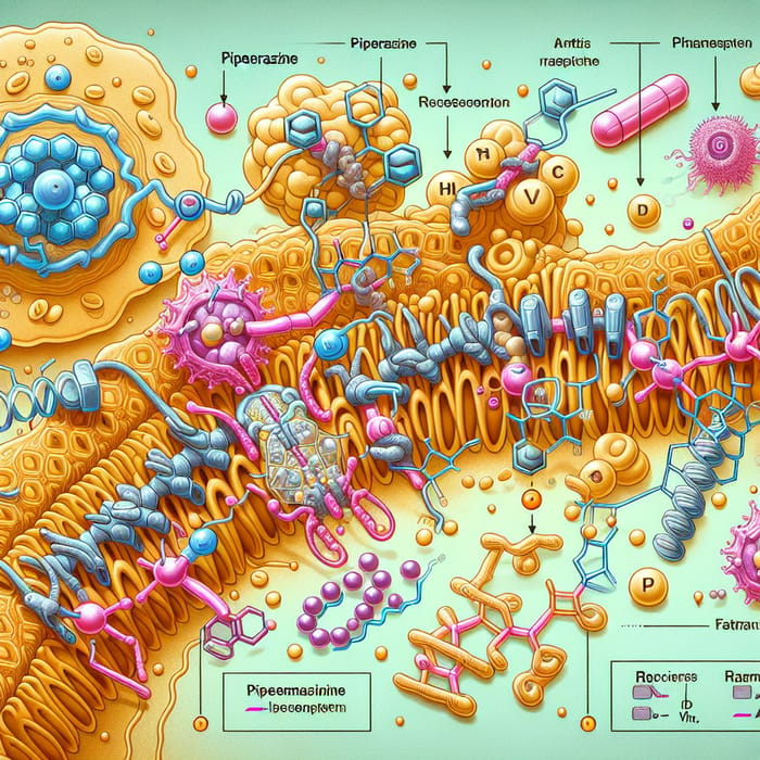 Piperazine Action Mechanism: Illustrated Anti-Parasitic Effects