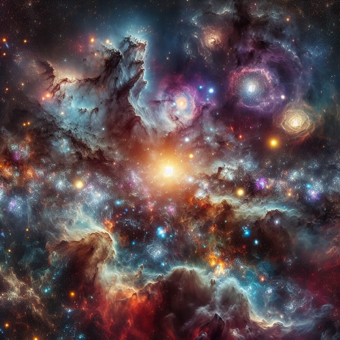 Galaxy Landscape Splendor & Mystery