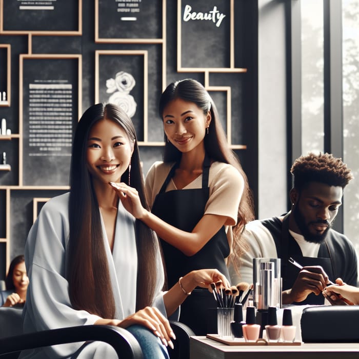 Bold Beauty Professionals: Multicultural Hair Stylist, Manicurist & Receptionist