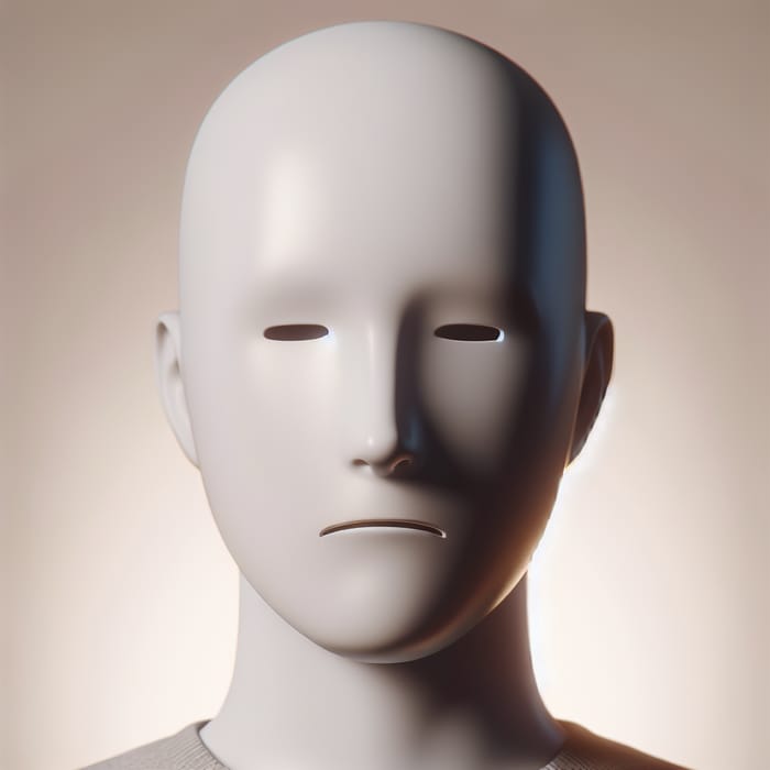 Poker Face - Emotionless Human Figure Image