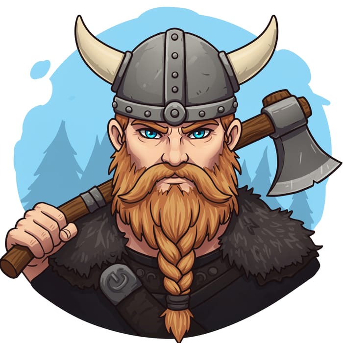 Blond Viking Emoji - Fun & Unique Character