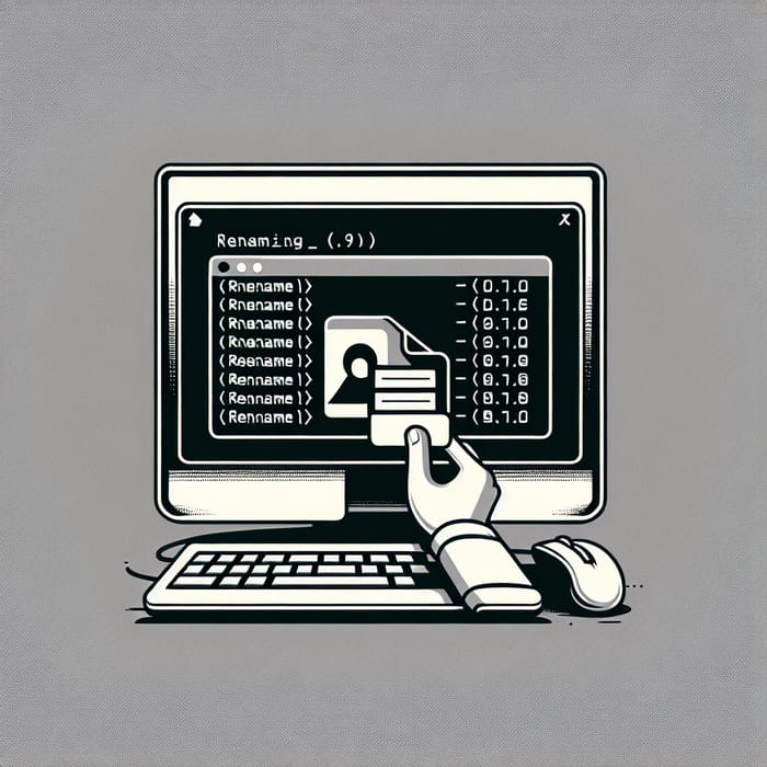 Efficient Linux File Renaming in Minimalist Aesthetic