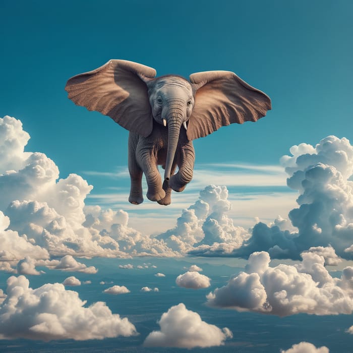 Flying Elephant: A Soaring Marvel in the Sky