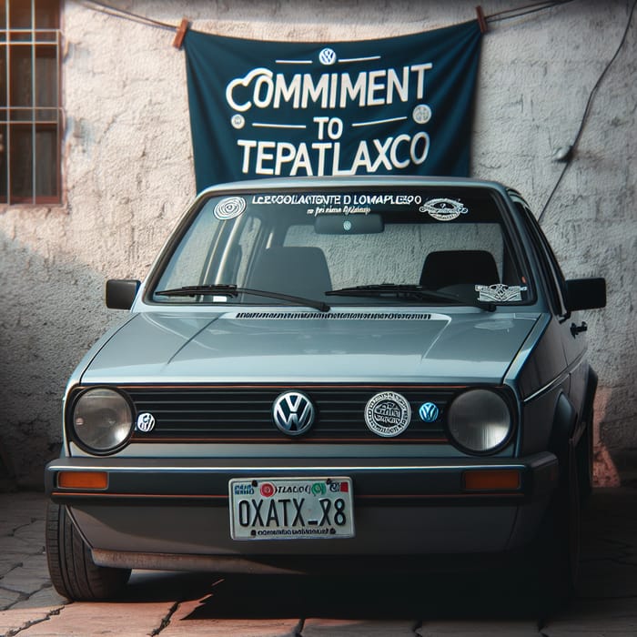 1990 Grey Volkswagen Golf | Commitment to Tepatlaxco - Partido Acción Nacional