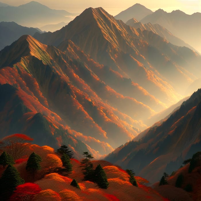 Autumn Mountain - Majestic Beauty in High Altitude