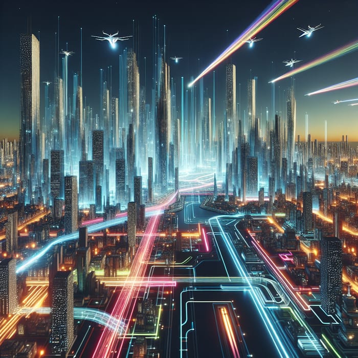 Abstract Futuristic Cityscape | Discover An Optimistic Vision