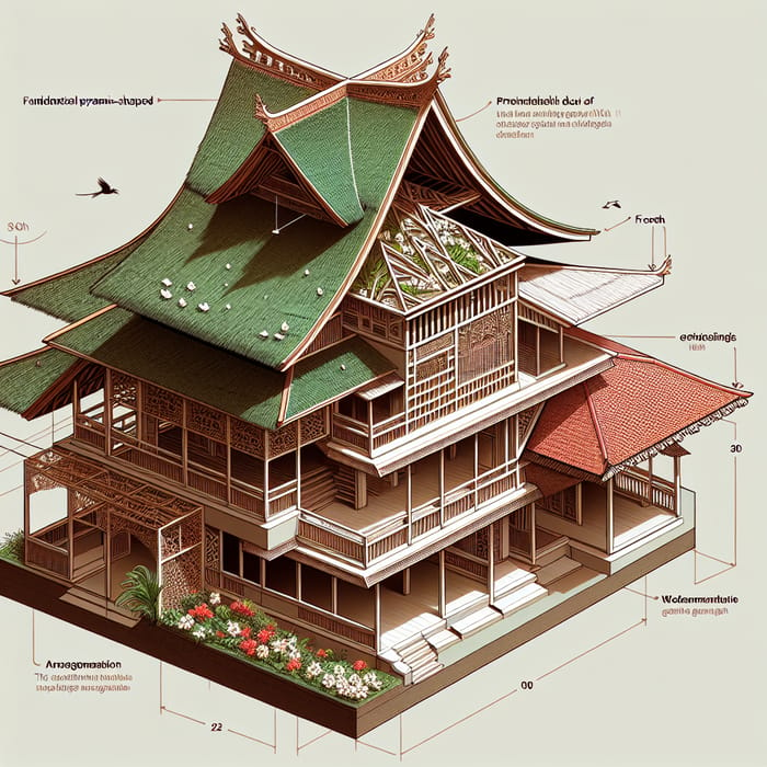 Nias and Ambon Traditional House Roof Transformation Design