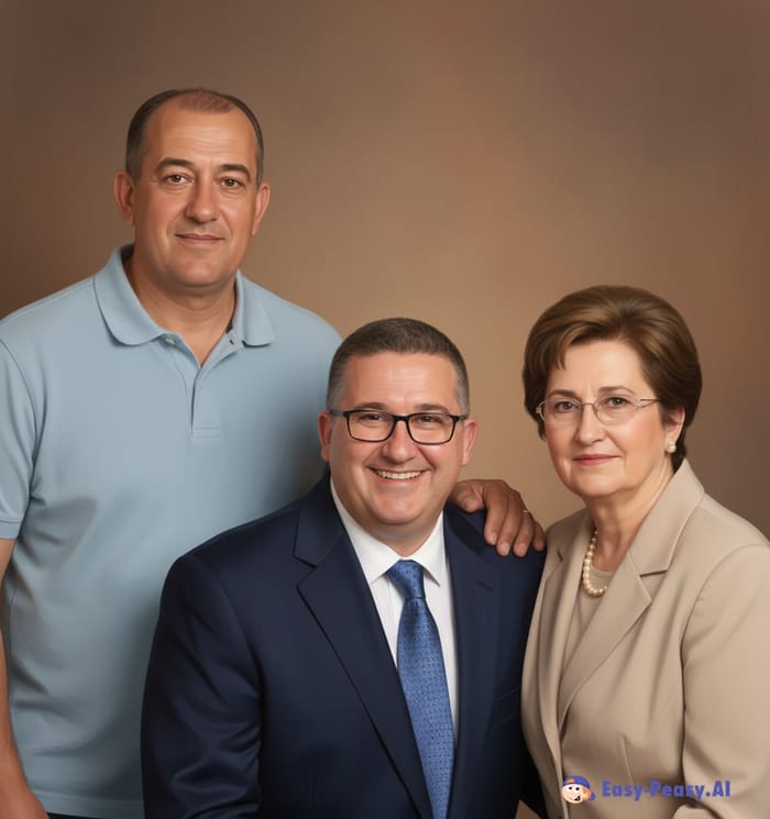 Hyperrealistic Portrait of Three People Together