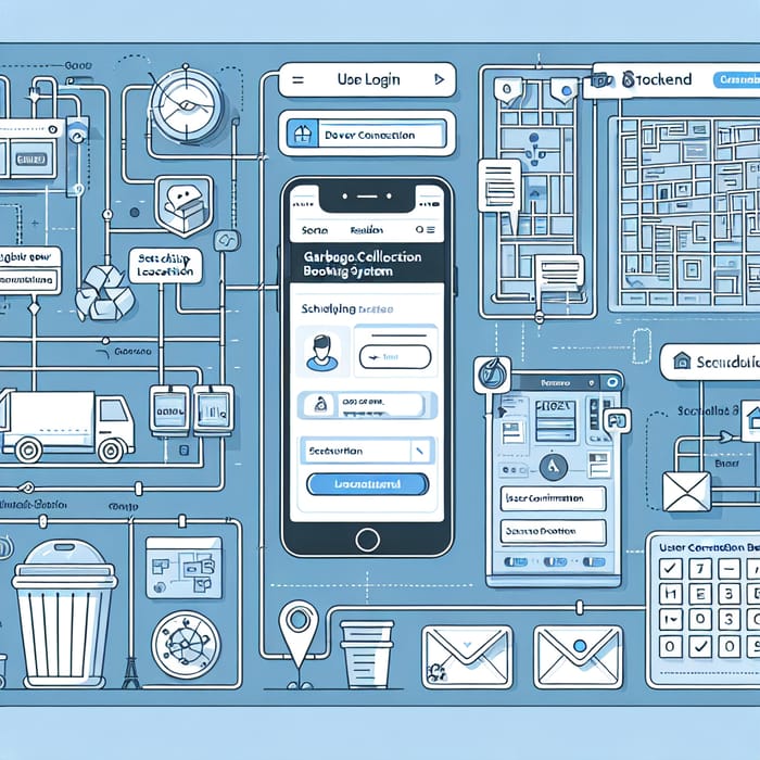 Garbage Collection Booking System | Mobile App Design