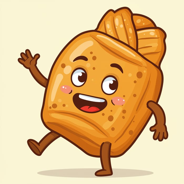 Burekas Pastry Mascot - Fun Food Character