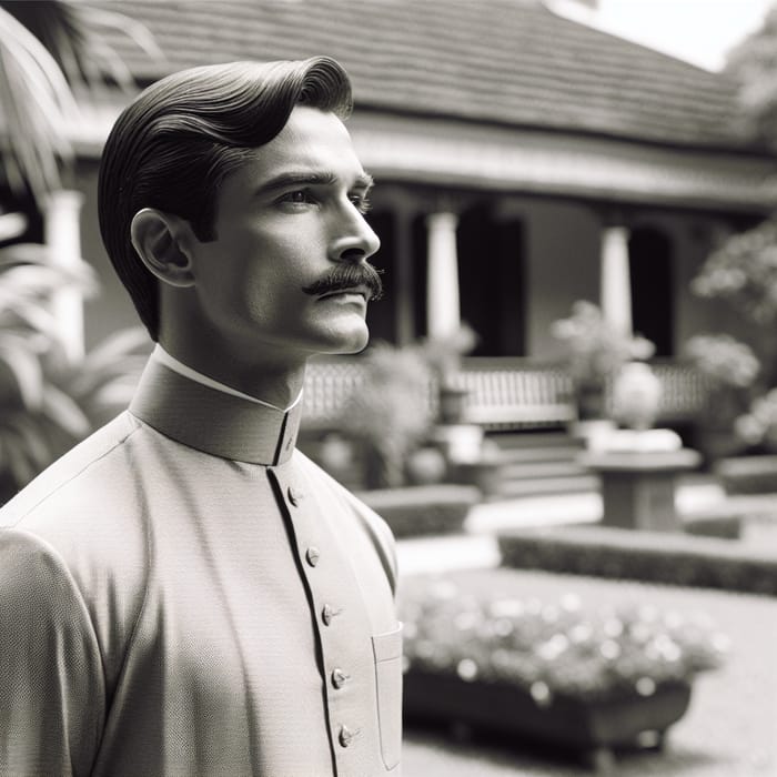 Quaid-e-Azam Portrait in Colonial Estate