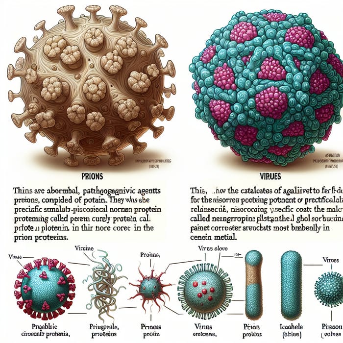 Prions vs. Virus: A Comparative Study of Cellular Proteins and Pathogens