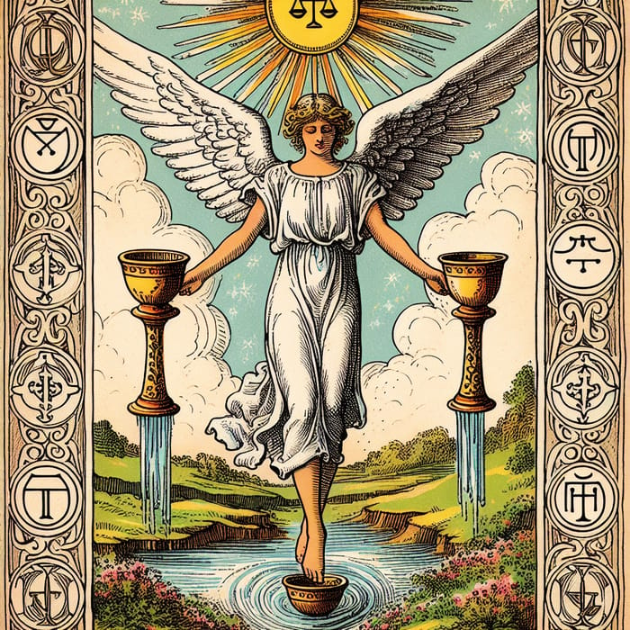 Unlocking Mystical Symbols: Temperance Tarot Card Explained