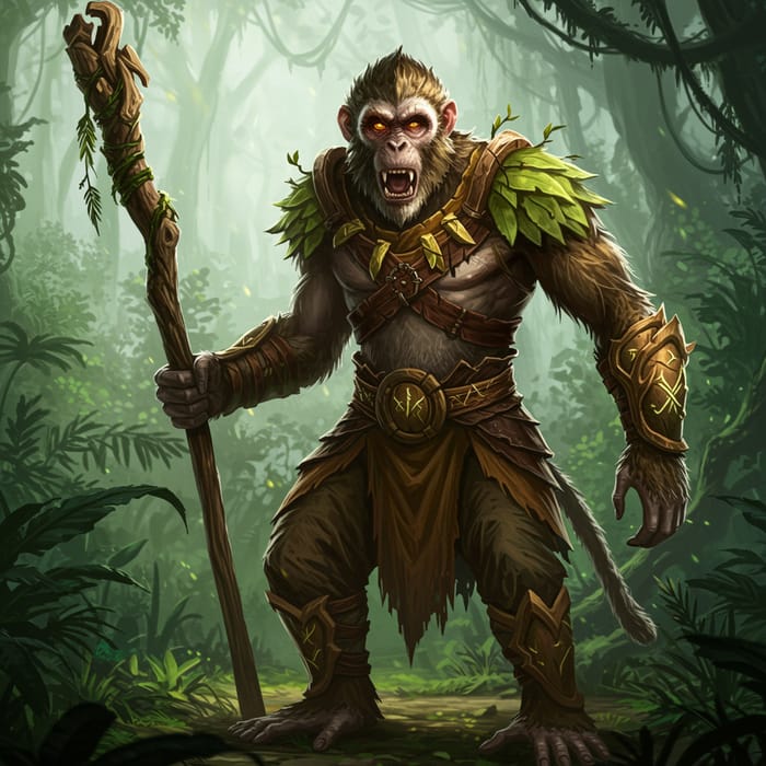 Monkey Warrior: The Brave Primate Hero