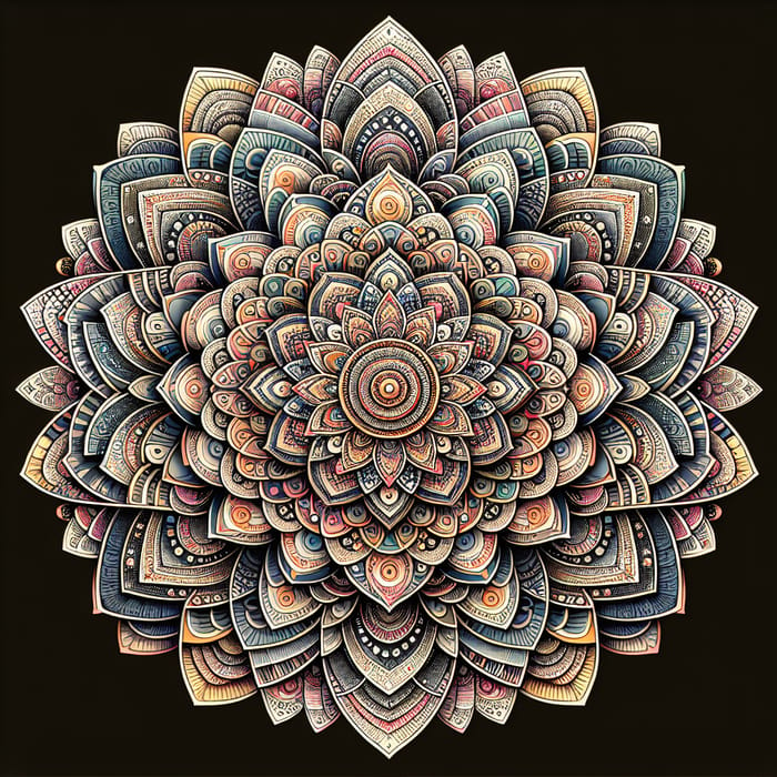 Unique Mandala Flower Design