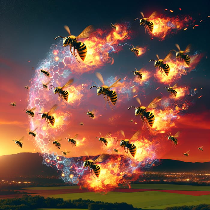 Vivid Wasp Swarm: Dynamic Energy and Microservices Buzz