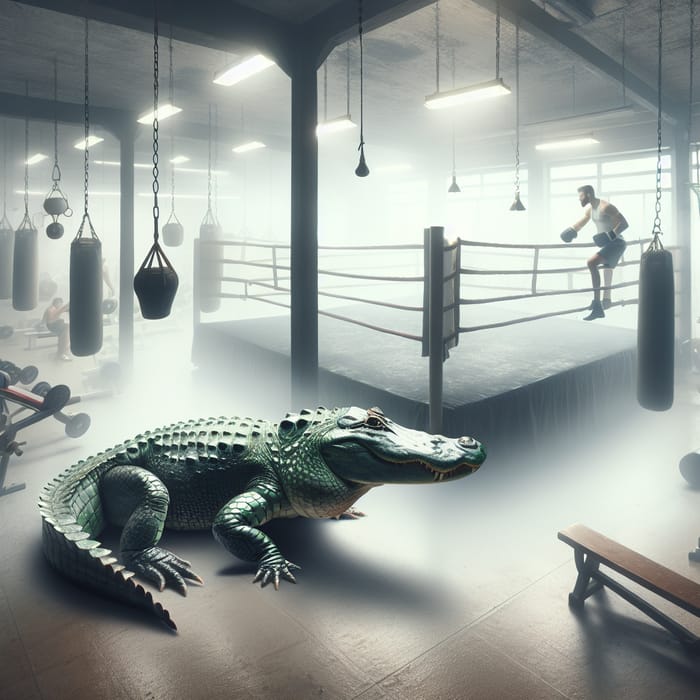 Unusual Boxing Club: Fog, Ring & Alligator