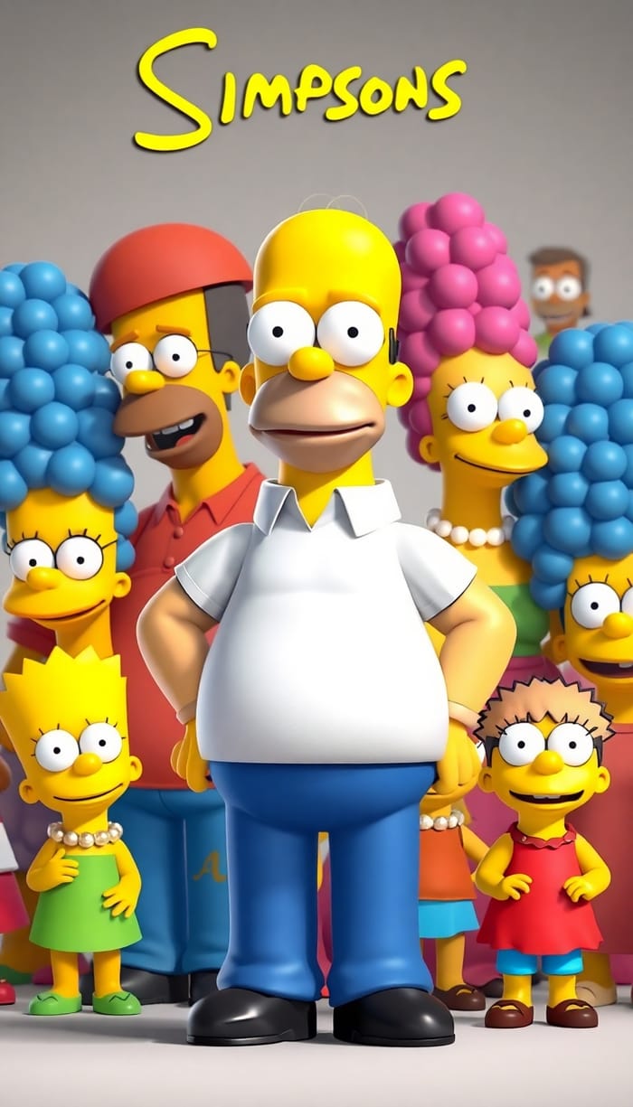 Disney Pixar Style: The Simpsons in 3D Animation