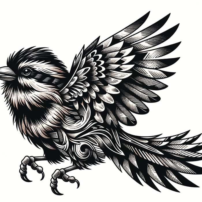 Corocoro Blackwork Tattoo Design